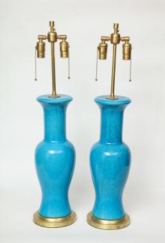 Vintage Blue Turquoise Glass Light Bulb Salt and Pepper Shakers 