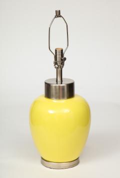 Paul Hanson Paul Hanson Lemon Yellow Porcelain Lamps - 1035141