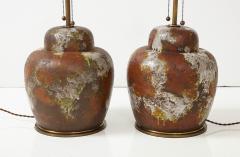 Paul Hanson Paul Hanson Mottled Glazed Ceramic Lamps - 3084721