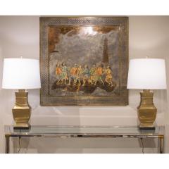 Paul Hanson Paul Hanson Neoclassical Table Lamps in Bronze 1950s - 3994390