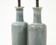 Paul Hanson Paul Hanson Speckled Blue Ceramic Lamps - 2132256