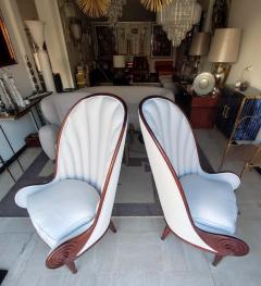 Paul Iribe After Paul Iribe circa 70 fantastic pair of Nautile Armchairs - 2696405