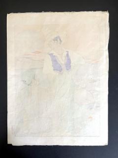 Paul Jacoulet First Edition Woodblock Print Coucher de Soleil Menado Celebes Paul Jacoulet - 4313591