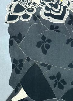 Paul Jacoulet Framed Rare Japanese Woodblock Print Le Lotus Noir Chine by Paul Jacoulet - 4570371