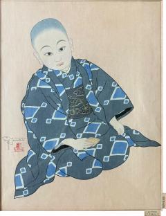 Paul Jacoulet Japanese Woodblock Print Kiyoshi Tokio by Paul Jacoulet - 4574440