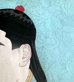 Paul Jacoulet Japanese Woodblock Print Le Mandarin Aux Lunettes by Paul Jacoulet - 4203293