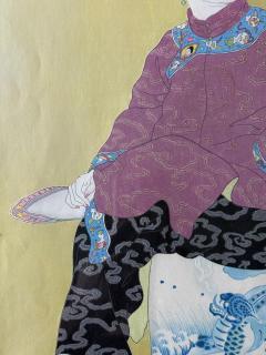Paul Jacoulet Japanese Woodblock Print Le Tabouret de Porcelaine by Paul Jacoulet - 4570383