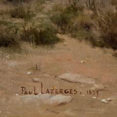 Paul Jean Baptiste Lazerges Large Orientalist painting of an evening landscape by Lazerges - 3756798