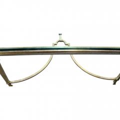 Paul Jones Vintage Paul M Jones White Gold Leaf Wrought Iron Glass Cocktail Table - 4150519