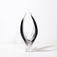 Paul Kedelv Mid Century Modernist Glass Sculpture by Paul Kedelv for Flygsfors and Coquille - 3276252