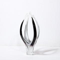 Paul Kedelv Mid Century Modernist Glass Sculpture by Paul Kedelv for Flygsfors and Coquille - 3276253