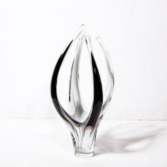 Paul Kedelv Mid Century Modernist Glass Sculpture by Paul Kedelv for Flygsfors and Coquille - 3276353