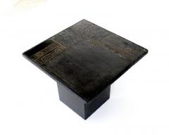 Paul Kingma Paul Kingma Attributed coffee or side table black belgian marble - 4021112