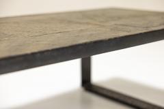 Paul Kingma Paul Kingma Brutalist Coffee Table In Stone And Metal Netherlands 1960s - 3555275