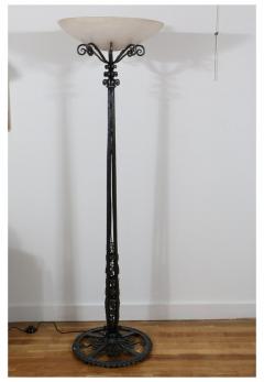 Paul Kiss Superb lamp floor made of wrought iron by Paul Kiss 1920s - 903707