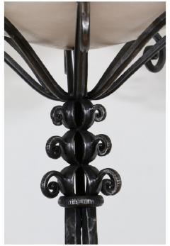 Paul Kiss Superb lamp floor made of wrought iron by Paul Kiss 1920s - 903709