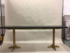 Paul Kiss Two French Mid Century Modern Gilt Iron Consoles or Dining Tables 1925 - 1811606