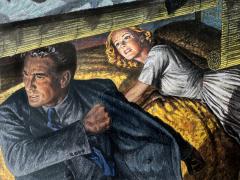 Paul L Rabut Film Noir Original Artwork The Saturday Evening Post interior - 4579990