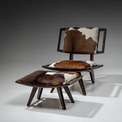 Paul L szl Paul L szl Lounge Chair with Ottoman Glenn of California USA 1950s - 4537100