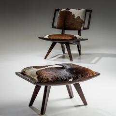 Paul L szl Paul L szl Lounge Chair with Ottoman Glenn of California USA 1950s - 4537123