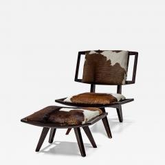 Paul L szl Paul L szl Lounge Chair with Ottoman Glenn of California USA 1950s - 4537961