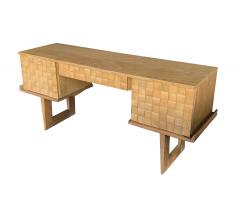 Paul L szl Paul L szl for Brown Saltman Mid Century Basket Weave Desk Vanity - 3838996