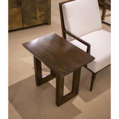Paul L szl Paul Laszlo Architectural Side Table in Dark Oak 1950s - 4146359
