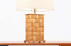 Paul L szl Paul Laszlo Basket Weave Table Lamp for Brown Saltman - 2224688