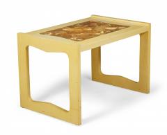 Paul L szl Paul Laszlo For Brown Saltman Modern Beige Finished Resin Top End Side Table - 3170432