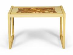 Paul L szl Paul Laszlo For Brown Saltman Modern Beige Finished Resin Top End Side Table - 3170433