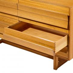 Paul L szl Paul Laszlo for Brown Saltman Mid Century Bleached Mahogany Lowboy Dresser - 4687182