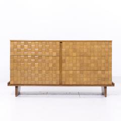 Paul L szl Paul Laszlo for Brown Saltman Mid Century Oak Basketweave Dresser - 4116939