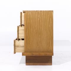 Paul L szl Paul Laszlo for Brown Saltman Mid Century Oak Basketweave Dresser - 4116946
