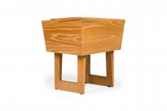 Paul L szl Paul Laszlo for Brown Saltman Mid Century Wooden Trapezoidal Nightstands - 4652446