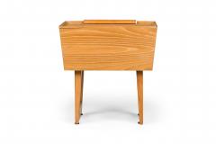 Paul L szl Paul Laszlo for Brown Saltman Mid Century Wooden Trapezoidal Nightstands - 4652447
