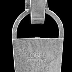 Paul Lobel Paul Lobel Modernist Sterling Silver Necklace  - 3479364