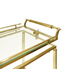 Paul M Jones Paul M Jones Expandable Rolling Brass Serving Cart 1960s - 342147