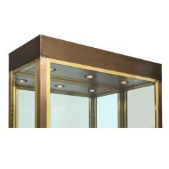 Paul M Jones Paul M Jones Illuminated Etagere in Bronze and Brass 1980s - 2384714