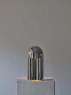 Paul Matter MONOLITH POLISHED SILVERED BRASS SCULPTED TABLE LAMP BY PAUL MATTER - 2374105