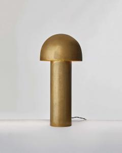 Paul Matter MONOLITH POLISHED SILVERED BRASS SCULPTED TABLE LAMP BY PAUL MATTER - 2374109