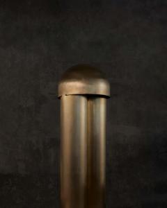 Paul Matter MONOLITH POLISHED SILVERED BRASS SCULPTED TABLE LAMP BY PAUL MATTER - 2374113