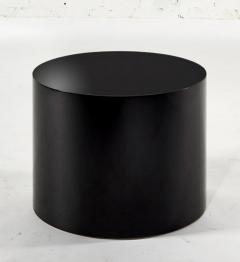 Paul Mayen Black Drum Side End Table 1970 - 2814252