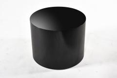 Paul Mayen Black Drum Side End Table 1970 - 2814253