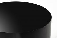 Paul Mayen Black Drum Side End Table 1970 - 2814256
