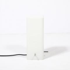 Paul Mayen Mid Century Milk Glass Column Lamp w Chrome Fittings by Paul Mayen for Habitat - 4347290