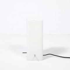 Paul Mayen Mid Century Milk Glass Column Lamp w Chrome Fittings by Paul Mayen for Habitat - 4347293