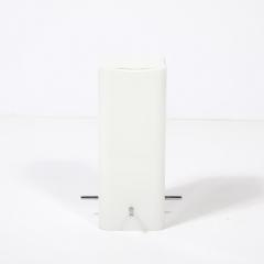 Paul Mayen Mid Century Milk Glass Column Lamp w Chrome Fittings by Paul Mayen for Habitat - 4347298