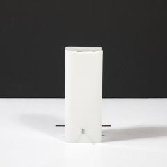 Paul Mayen Mid Century Milk Glass Column Lamp w Chrome Fittings by Paul Mayen for Habitat - 4347299