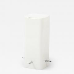 Paul Mayen Mid Century Milk Glass Column Lamp w Chrome Fittings by Paul Mayen for Habitat - 4351368