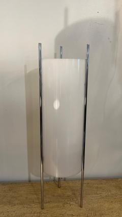 Paul Mayen Paul Mayen Modern Chrome and Acrylic Cylinder Table Lamp - 4767415